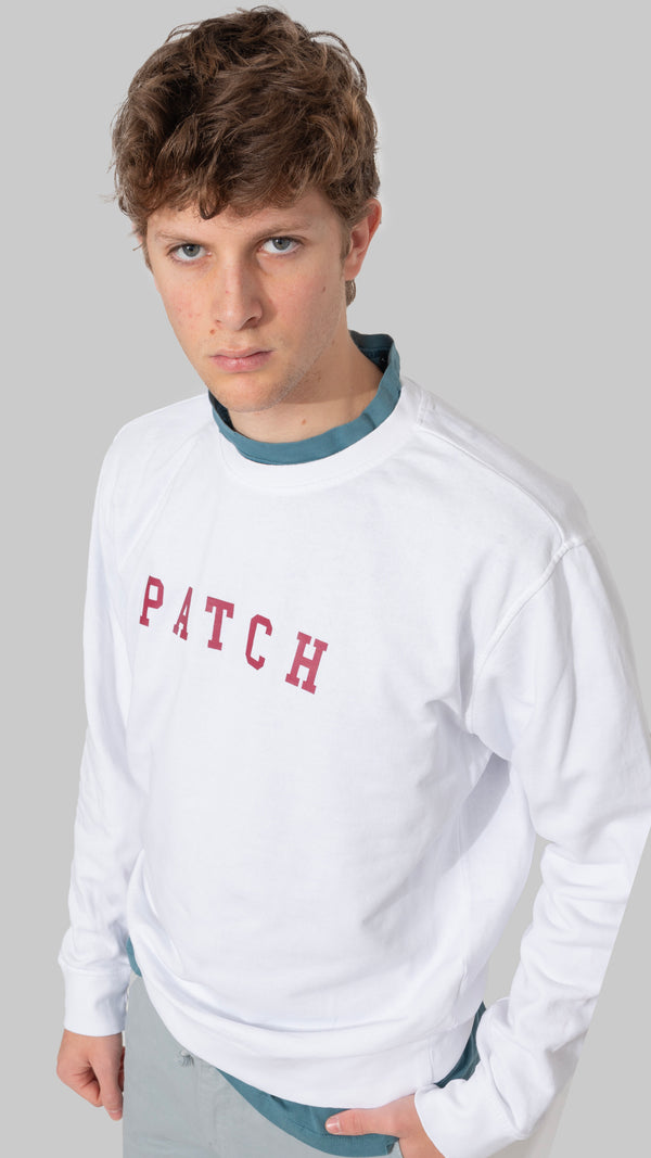 White box patch sweatshirt 